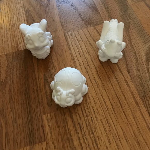 NWT Set of 3 Cute Animal/Insect Plaster Ornaments - Picture 3 of 13